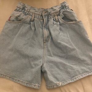 Vintage Light Blue Denim Women's Shorts